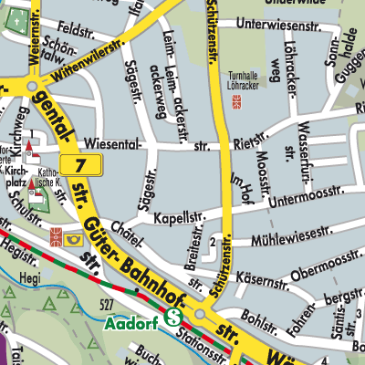 Stadtplan Aadorf