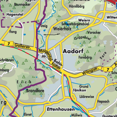 Übersichtsplan Aadorf