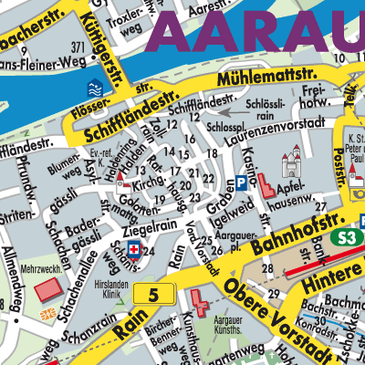 Stadtplan Aarau