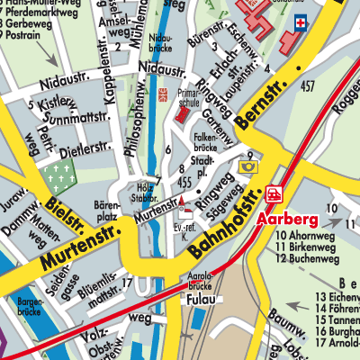 Stadtplan Aarberg