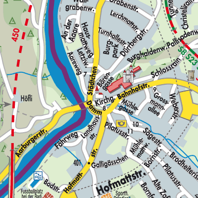 Stadtplan Aarburg