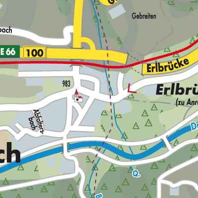 Stadtplan Abfaltersbach