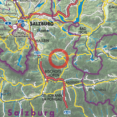 Landkarte Abtenau