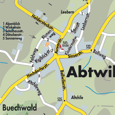 Stadtplan Abtwil