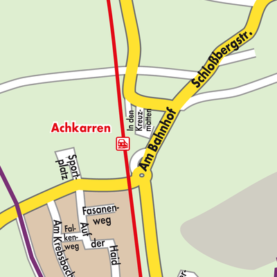 Stadtplan Achkarren-Kreuzmatten