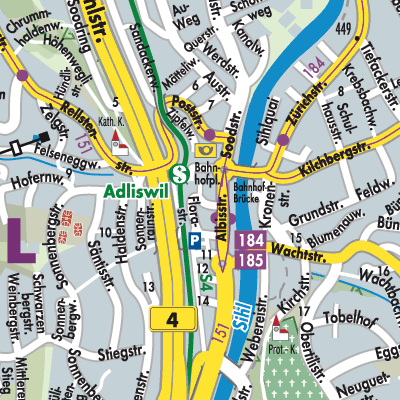 Stadtplan Adliswil
