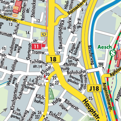 Stadtplan Aesch