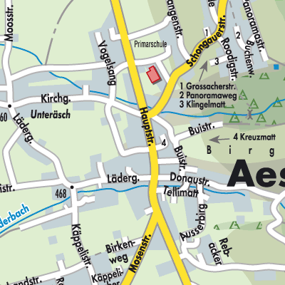 Stadtplan Aesch (LU)