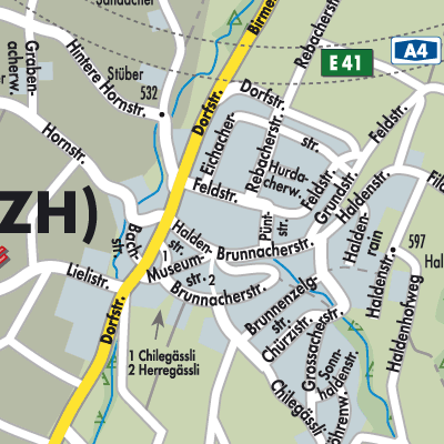 Stadtplan Aesch (ZH)