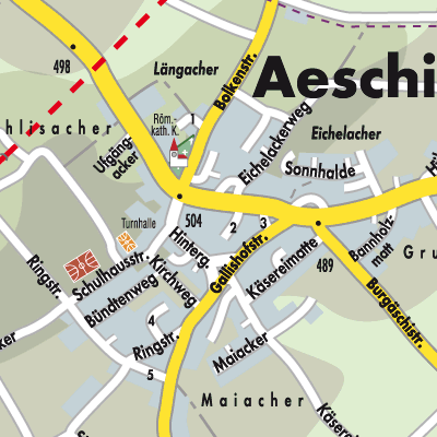 Stadtplan Aeschi (SO)
