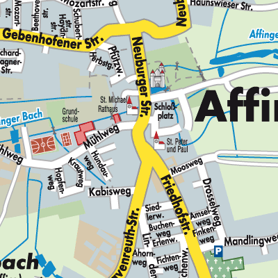 Stadtplan Affing