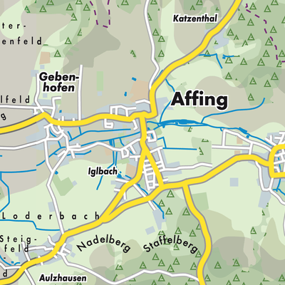 Übersichtsplan Affing