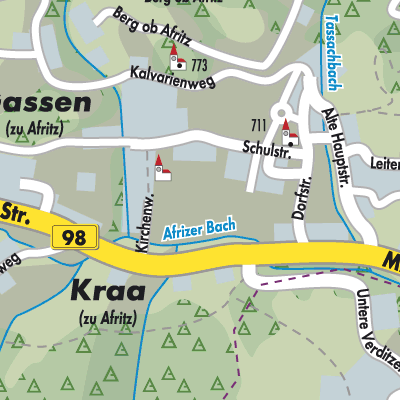 Stadtplan Afritz am See