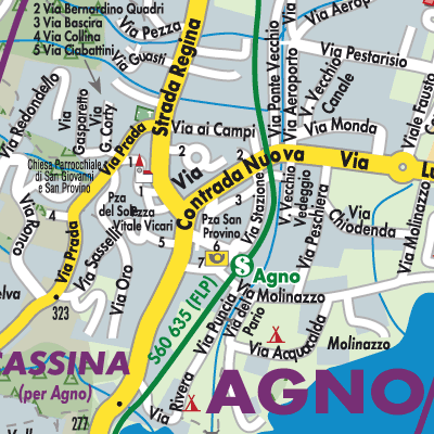 Stadtplan Agno