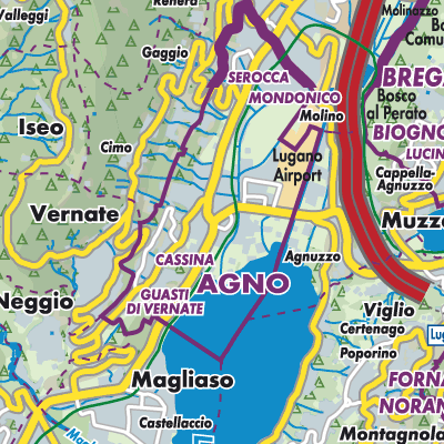 Agno - Stadtpläne und Landkarten