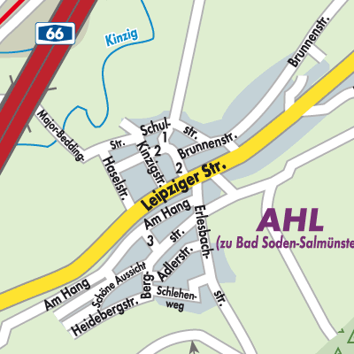 Stadtplan Ahl