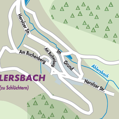 Stadtplan Ahlersbach