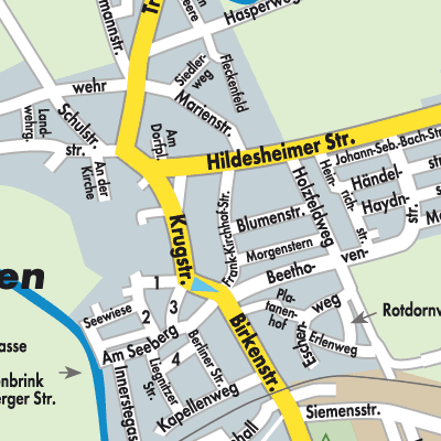 Stadtplan Ahrbergen