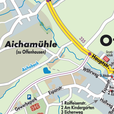 Stadtplan Aichamühle