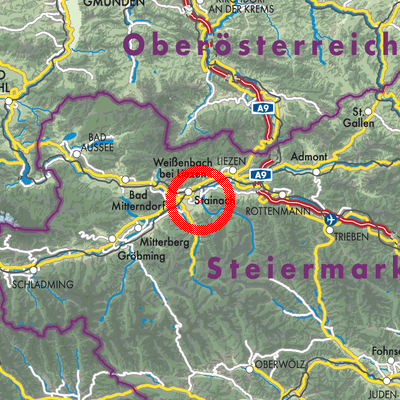 Landkarte Aigen im Ennstal