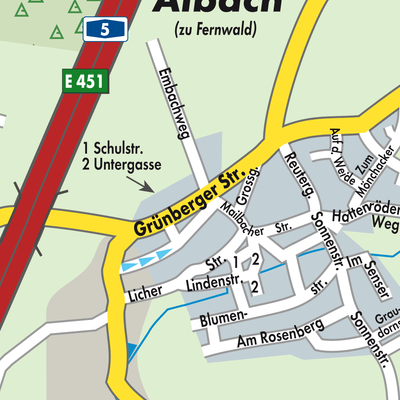 Stadtplan Albach