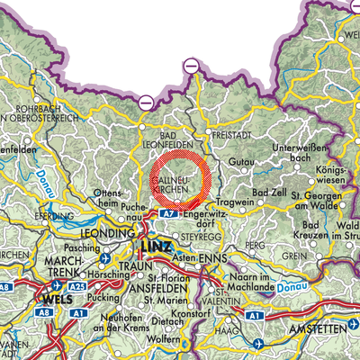 Landkarte Alberndorf in der Riedmark