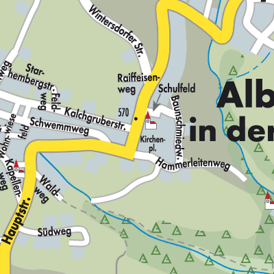Stadtplan Alberndorf in der Riedmark
