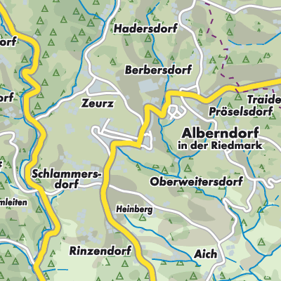 Übersichtsplan Alberndorf in der Riedmark