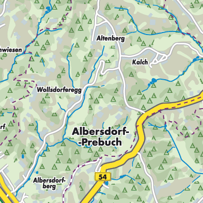 Übersichtsplan Albersdorf-Prebuch