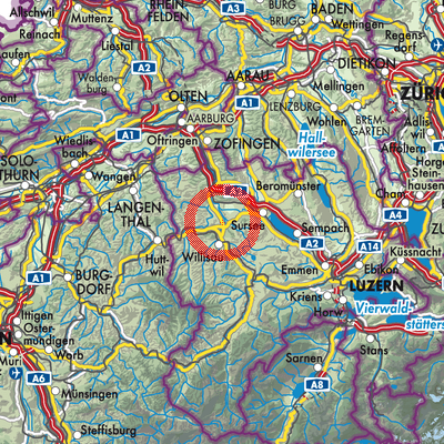 Landkarte Alberswil