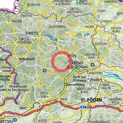 Landkarte Albrechtsberg an der Großen Krems