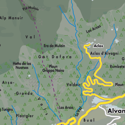 Übersichtsplan Albula/Alvra