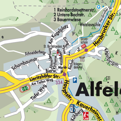 Stadtplan Alfeld