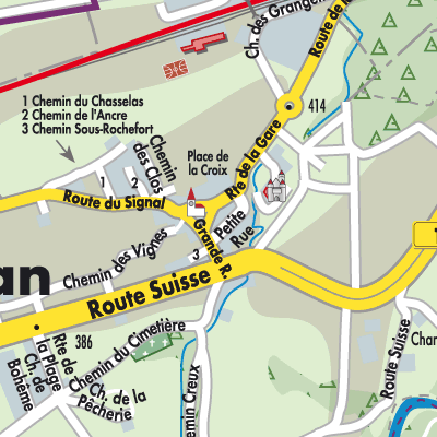 Stadtplan Allaman