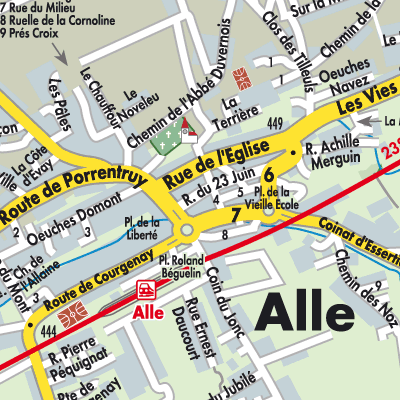 Stadtplan Alle