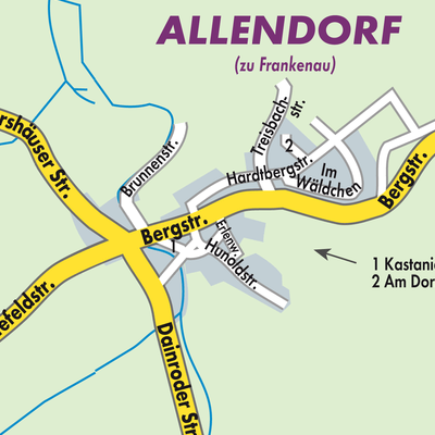 Stadtplan Allendorf/Hardtberg