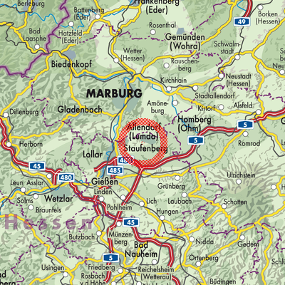 Landkarte Allendorf