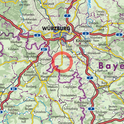 Landkarte Allersheim