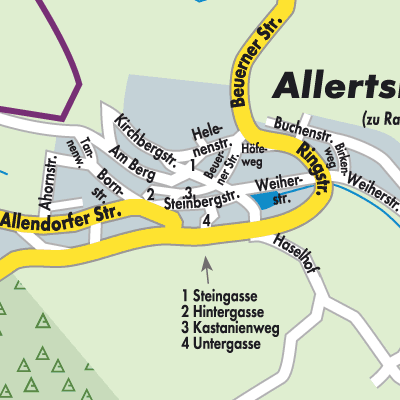 Stadtplan Allertshausen