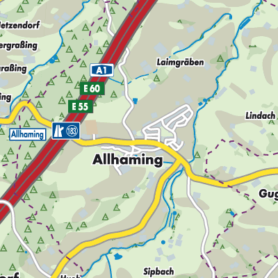 Übersichtsplan Allhaming