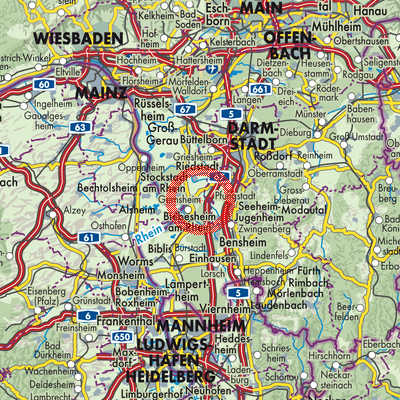 Landkarte Allmendfeld