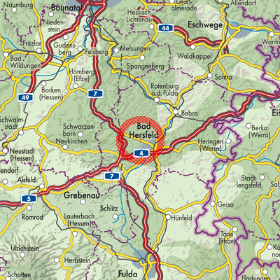 Landkarte Allmershausen