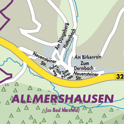 Stadtplan Allmershausen