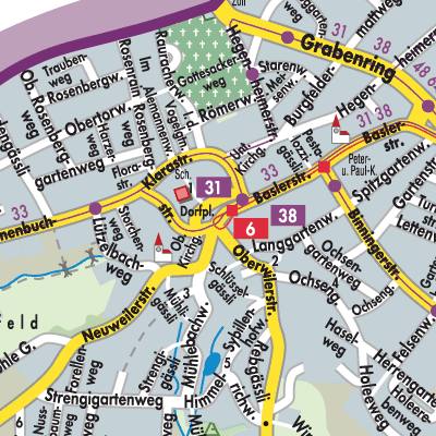 Stadtplan Allschwil