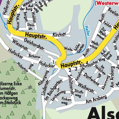 Stadtplan Alsdorf