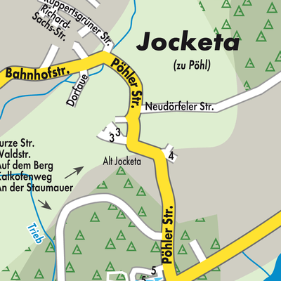 Stadtplan Alt-Jocketa
