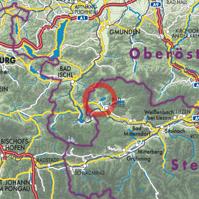 Landkarte Altaussee