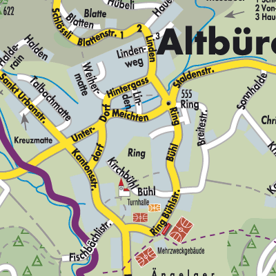 Stadtplan Altbüron