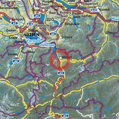 Landkarte Altdorf (UR)