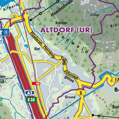 Übersichtsplan Altdorf (UR)